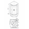 Good Door Душевой уголок Galaxy R-TD-90-C-CH