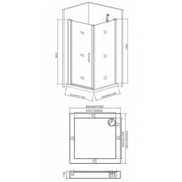 Good Door Душевой уголок PANDORA CR-100-C-CH