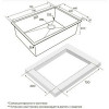 Мойка для кухни Paulmark Next-Skew PM887444-BS 74x44 брашированная сталь