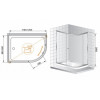 Cezares Душевой уголок ANIMA-W-RH-1-120/90-P-Cr