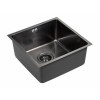 Мойка для кухни Paulmark Lassan PM304444-GM 44х44 вороненая сталь