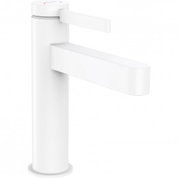 Смеситель для раковины Hansgrohe Finoris 76023700 с донным клапаном белый матовый