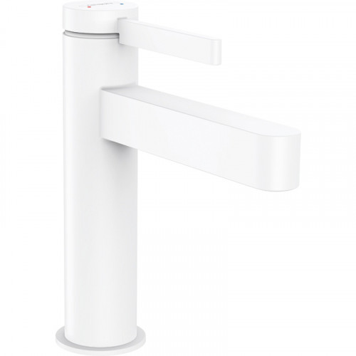 Смеситель для раковины Hansgrohe Finoris 76023700 с донным клапаном белый матовый