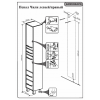 Бриклаер Пенал для ванной Чили 34 цемент
