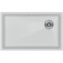Мойка для кухни Paulmark Lumi UNI-SKEW LU74SK-WH 74x44 белый