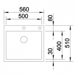Кухонная мойка Blanco Claron 500-IF/A Durinox