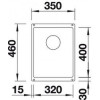 Кухонная мойка Blanco Subline 320-U, черный