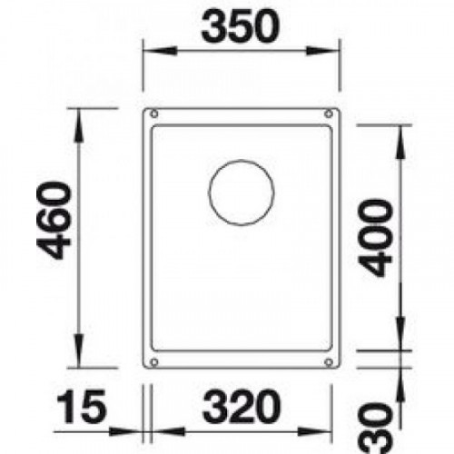 Кухонная мойка Blanco Subline 320-U, черный