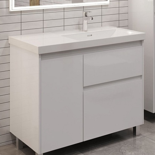Aquanet Тумба с раковиной Nova Lite 2.0 90 R белая