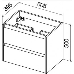 BelBagno Тумба с раковиной KRAFT 39 600 Pietra Grigio