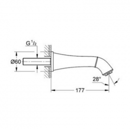 Излив Grohe Grandera 13341000