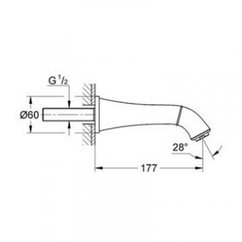 Излив Grohe Grandera 13341000