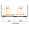 Cezares Шторка на ванну TANDEM-SOFT-VF-2-200/145-C-Cr-IV
