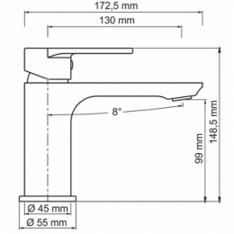 Смеситель для раковины WasserKRAFT Elbe 7403