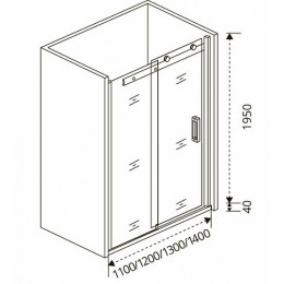 Good Door Душевое ограждение ALTAIR WTW-110-C-CH