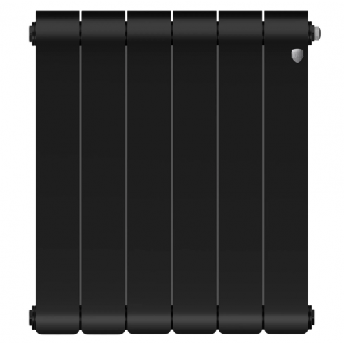 Радиатор биметаллический Royal Thermo Infinity 500 Noir Sable VR80 6 секций, нижнее подключение