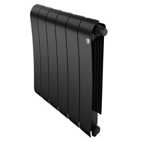 Радиатор биметаллический Royal Thermo Infinity 500 Noir Sable VR80 6 секций, нижнее подключение