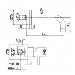 Смеситель для раковины Paffoni Stick SK007CR70 хром