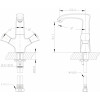 Смеситель для умывальника Bravat Whirlpool F178112C