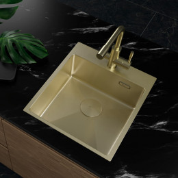Мойка для кухни Lemark Janga 9938102 51x44 светлое золото