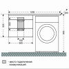 СанТа Тумба с раковиной Марс 56 L подвесная