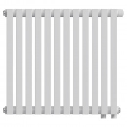 Трубчатый дизайн-радиатор Royal Thermo Shift Q30 VC2050 12 секций, белый, нижнее подключение
