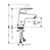 Смеситель для раковины Hansgrohe Logis 71077670 черный матовый