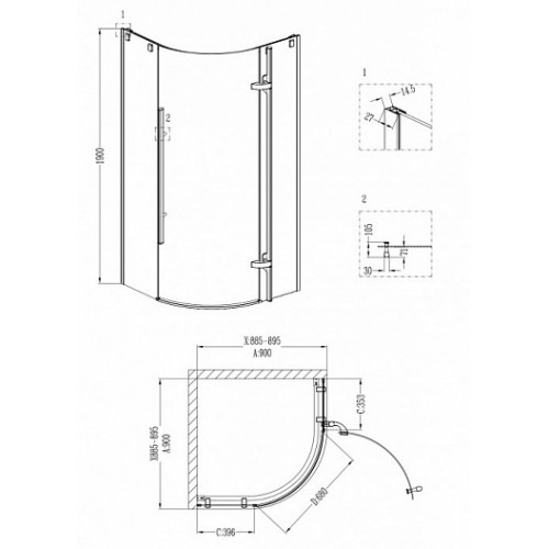 Grossman  Душевой уголок Style GR-5090