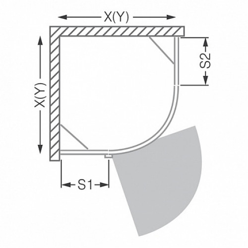 Roltechnik Душевой уголок "GRP1 1000"