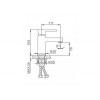 Смеситель для раковины Frap F1072 хром