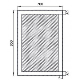 Зеркало Aquanet Алассио 7085 LED