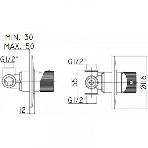 Смеситель для душа Paffoni Jo JO011NO 285605 черный матовый