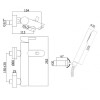 Смеситель для ванны Paffoni Light LIG023HG золото