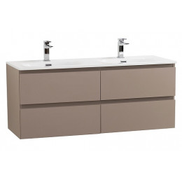 BelBagno Тумба с раковиной Kraft 120-2 подвесная Бежевый матовый