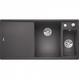 Кухонная мойка Blanco Axia III 6 S доска стекло чаша справа, темная скала