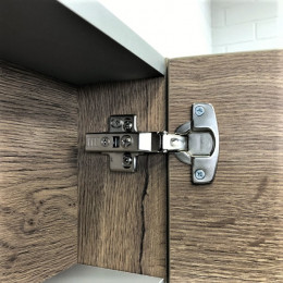 Зеркальный шкаф Comforty Никосия 60 дуб темный, 00-00008850