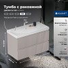 Aquanet Мебель для ванной Джейн 2.0 100 Flash подвесная мокко матовый