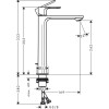 Смеситель для раковины Hansgrohe Rebris E 240 CoolStart 72581670 матовый черный