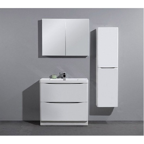 BelBagno Пенал для ванной ANCONA-N 1500 R Bianco Lucido