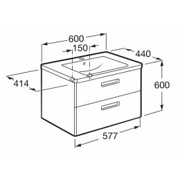 Roca Раковина "Gap Unik 60" 327472000