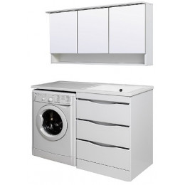 Runo Тумба с раковиной Орион 120 L белый