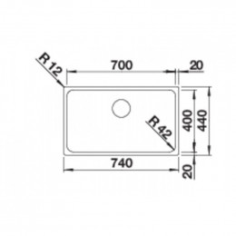 Мойка кухонная Blanco Solis 700-U 526125 хром