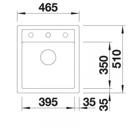 Мойка Blanco Dalago 45 F, арт. 517171, кофе, с клапаном-автоматом, 46,5*51 см