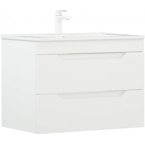 Corozo Тумба с раковиной Юта 75 Z2 подвесная белая