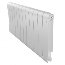 Радиатор биметаллический Royal Thermo Infinity 500 Bianco Traffico 12 секций, боковое подключение
