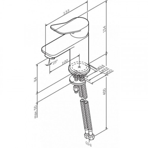 Смеситель для раковины AM.PM X-Joy F85A02144 розовое золото