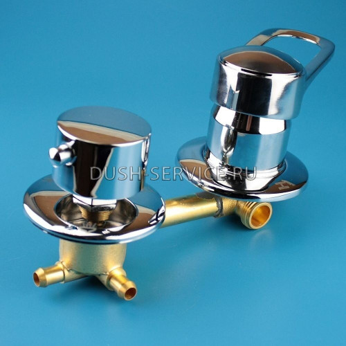 Смеситель для душевой кабины на 3 режима 120 мм SF2054 хомут