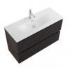 BelBagno Тумба с раковиной Uno mini 100 подвесная Темно-Серый матовый с раковиной BB-8099-3-100