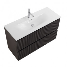 BelBagno Тумба с раковиной Uno mini 100 подвесная Темно-Серый матовый с раковиной BB-8099-3-100