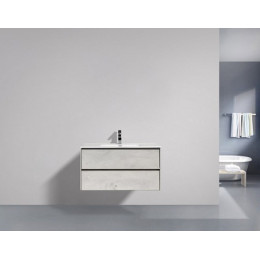 BelBagno Тумба с раковиной PIETRA 1000 Stucco Cemento Leggero